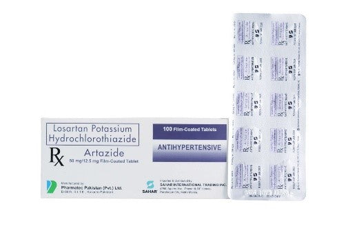 ARTAZIDE LOSARTAN POTASSIUM+HYDROCHLOROTHIAZIDE 50/12.5MG