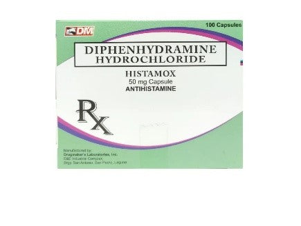 HISTAMOX DIPHENHYDRAMINE HYDROCHLORIDE 50 MG