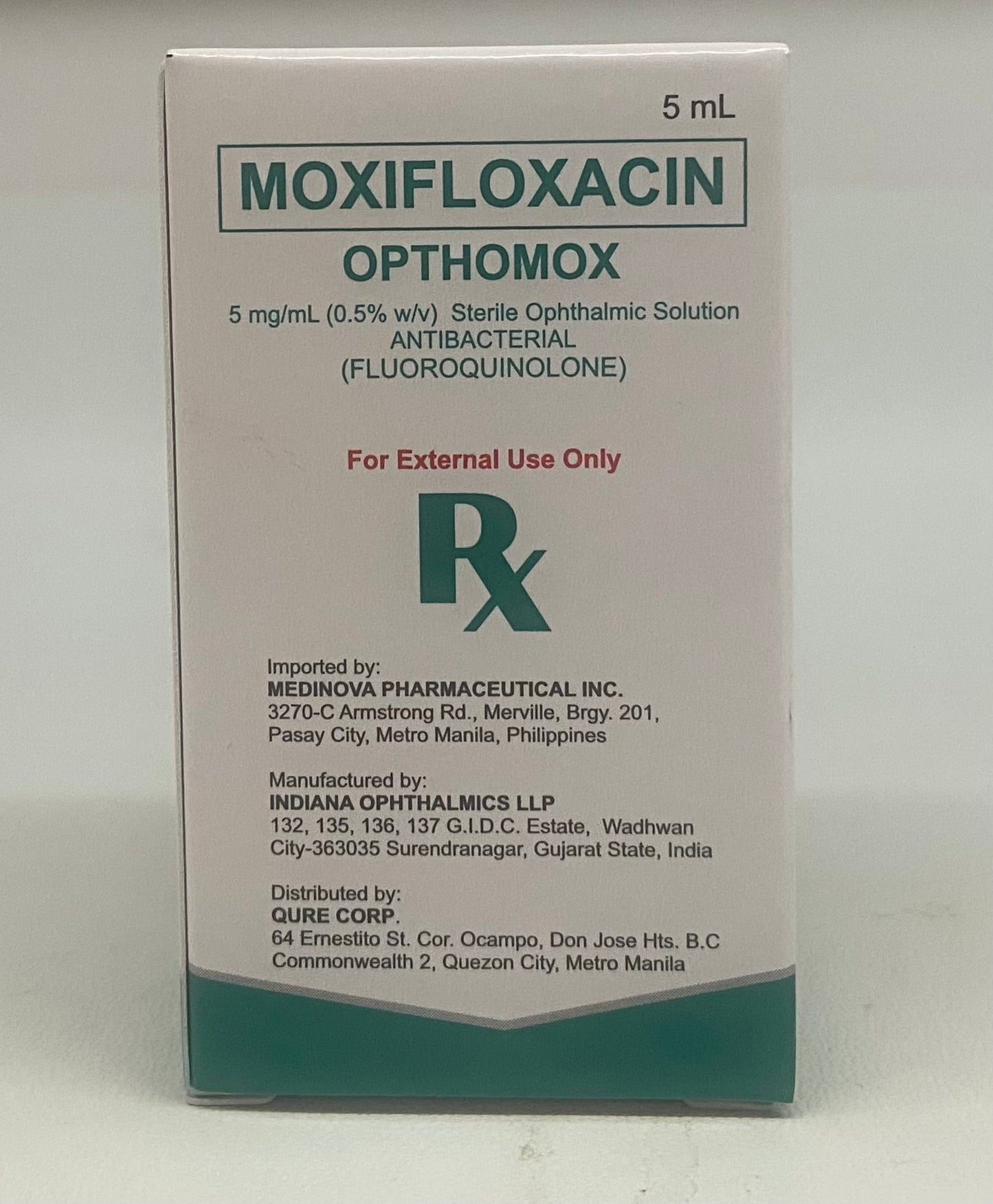 OPTHOMOX MOXIFLOXACIN