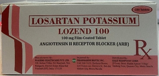 LOZEND LOSARTAN POTASSIUM 100MG