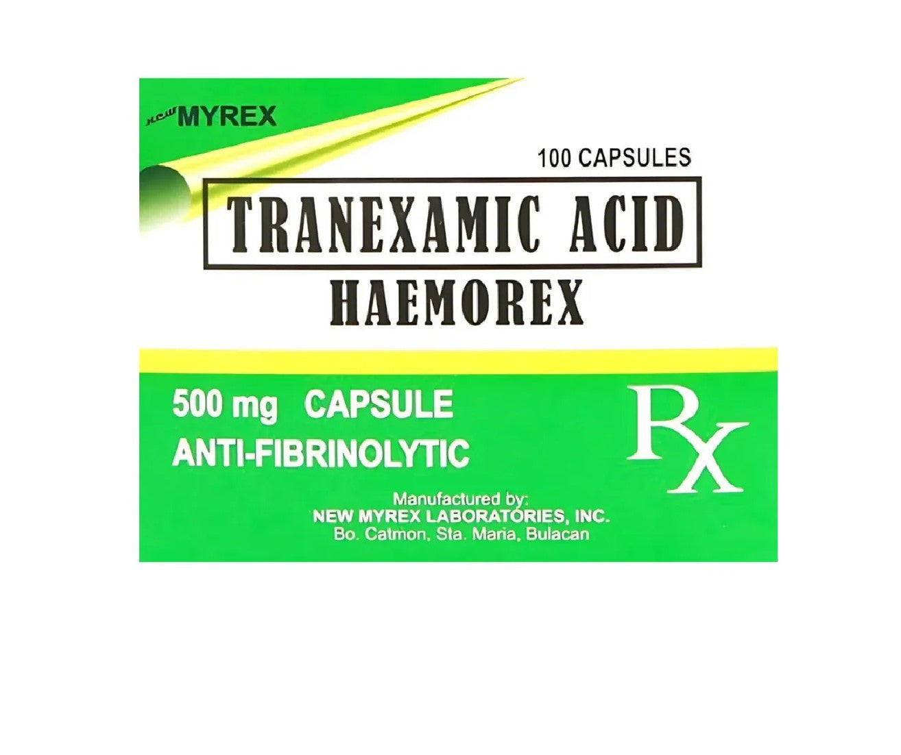 HAEMOREX TRANEXAMIC ACID 500MG