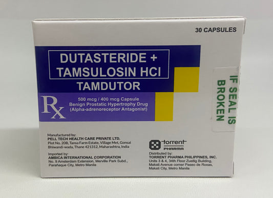 TAMDUTOR DUTASTERIDE+TAMSULOSIN HCL 500/400MCG