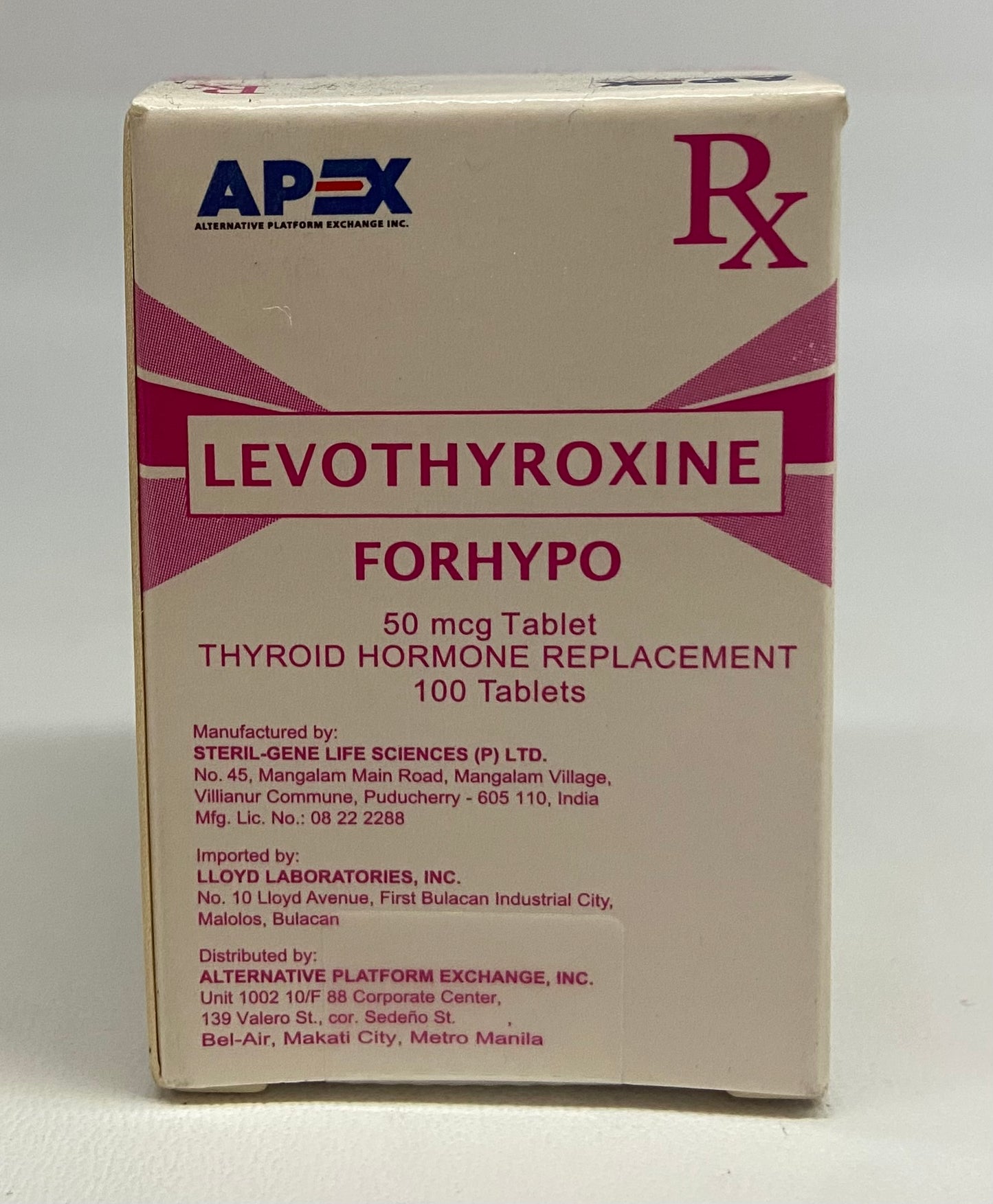 FORHYPO LEVOTHYROXINE 50MG