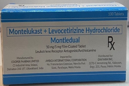 MONTLEDUAL MONTELUKAST+LEVOCETIRIZINE HYDROCLOORIDE 10/5MG
