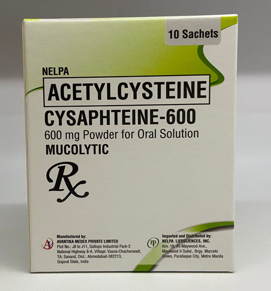 CYSAPTHEINE ACETYLCYSTEINE 600