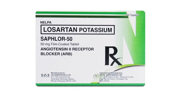 SAPHLOR LOSARTAN POTASSIUM 50MG