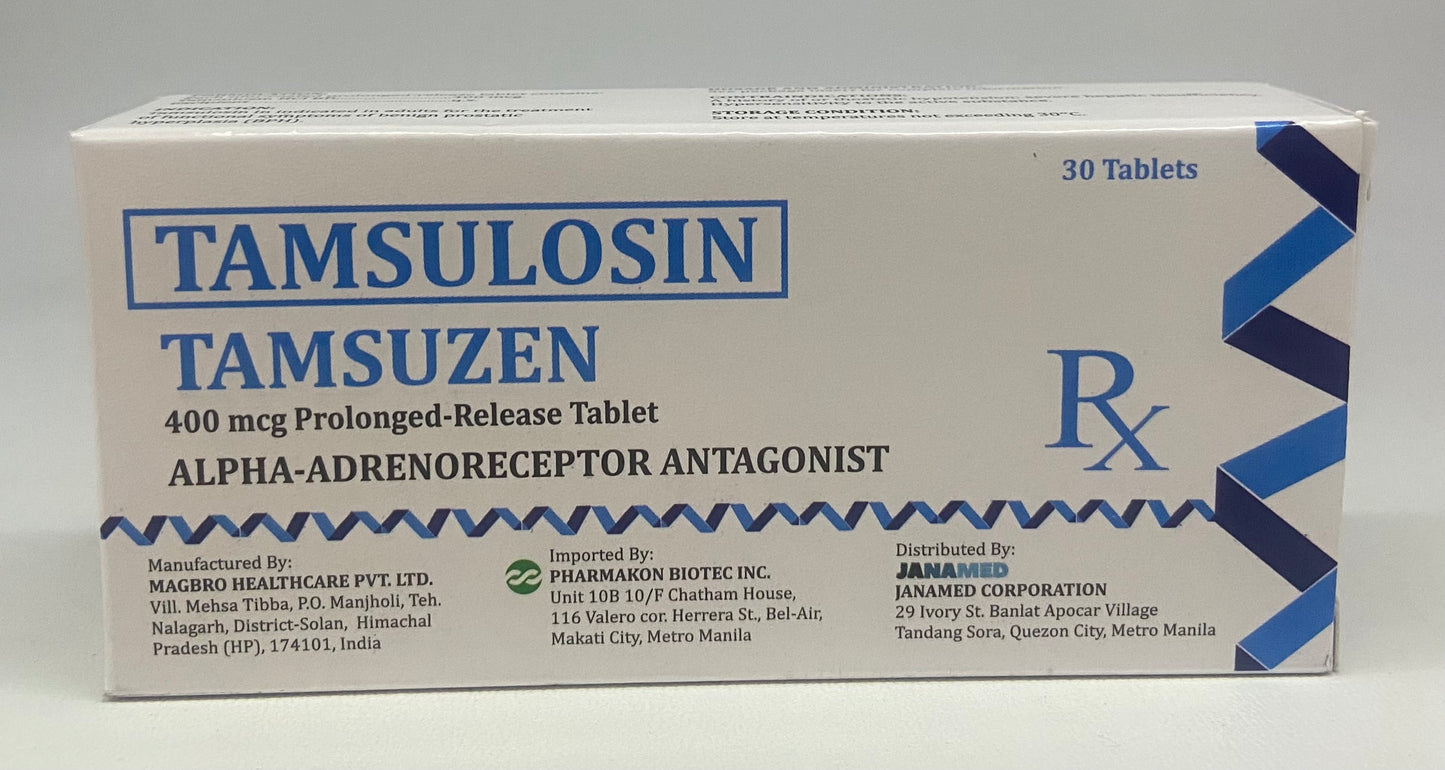 TAMSUZEN TAMSULOSIN 400MCG