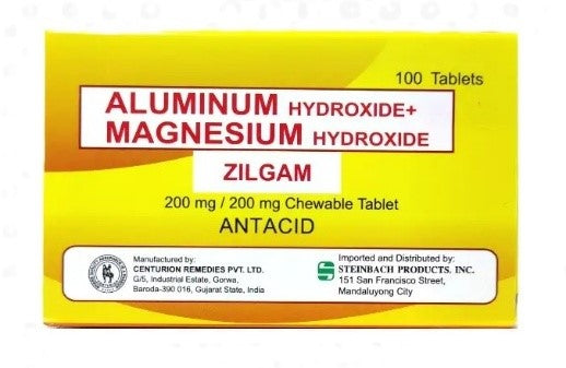 ZILGAM ALUMINUM HYDROCHLORIDE/ MAGNESIUM HYDROXIDE 200MG/200MG